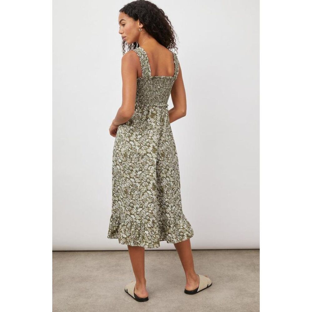 Rails Olive Floral Rumi Smocked Dress XL - Picture 2 of 14